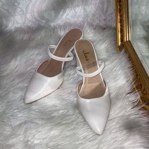 White Lulus Heels
